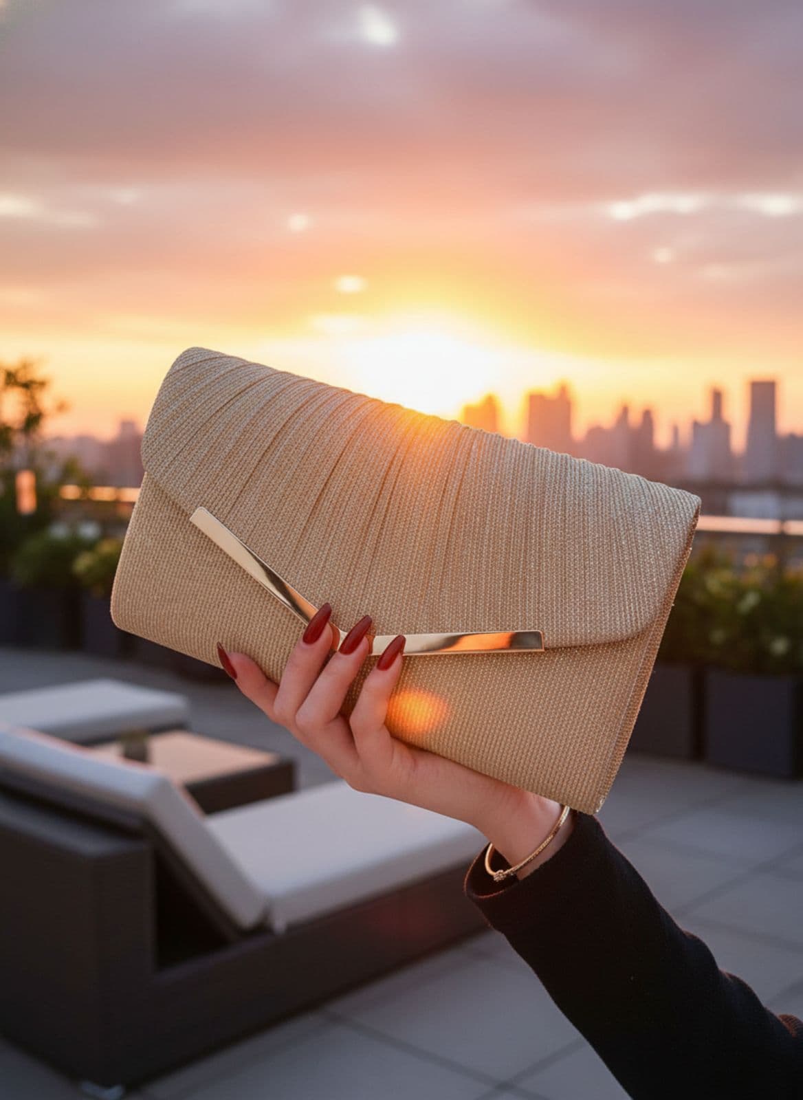 Sparkly V Clutch - image 2